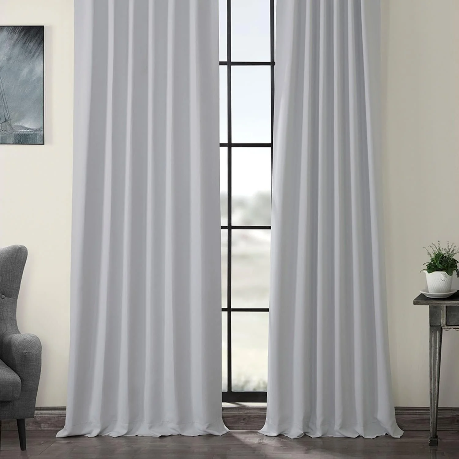 Arctic Grey Room Darkening Curtain - Image 6