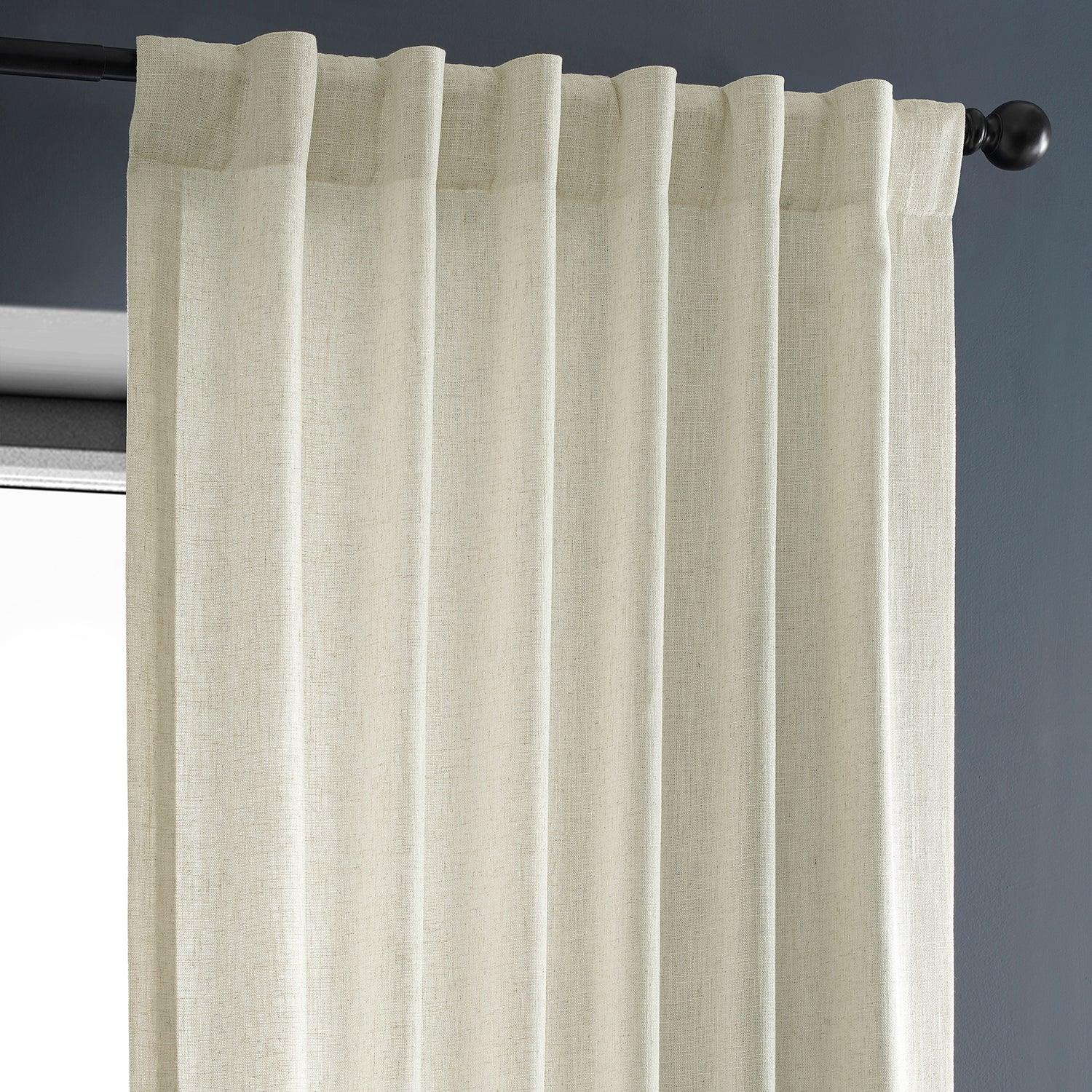 Barley Heavy Faux Linen Semi-Sheer Curtain - Image 3