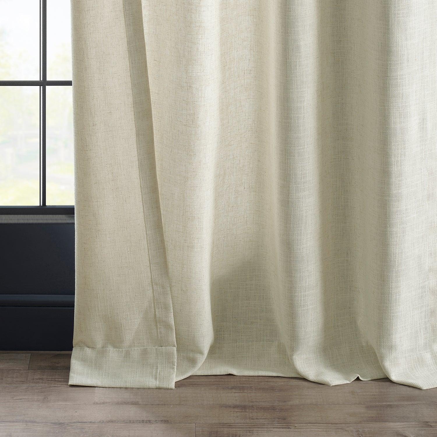Barley Heavy Faux Linen Semi-Sheer Curtain - Image 5