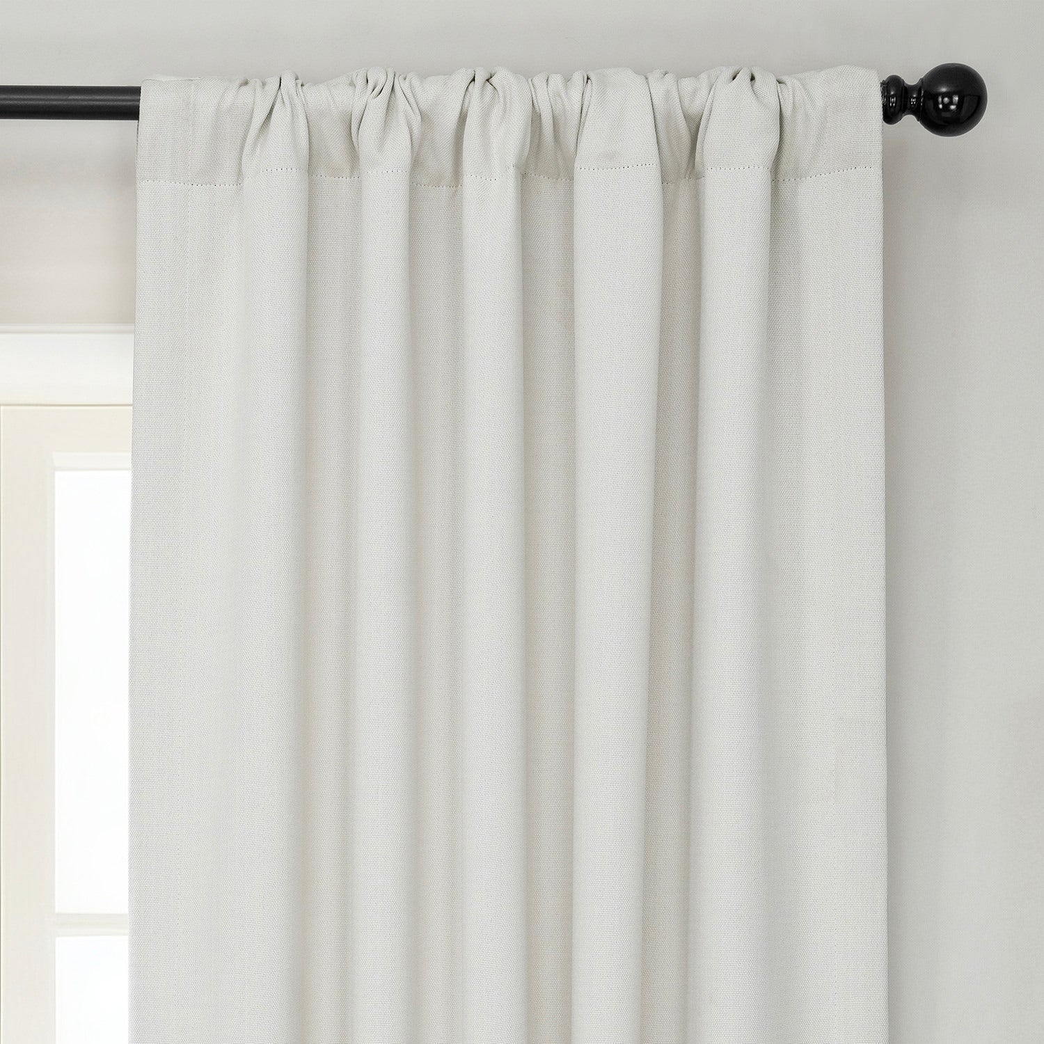 Birch Textured Faux Linen Room Darkening Curtain - Image 4