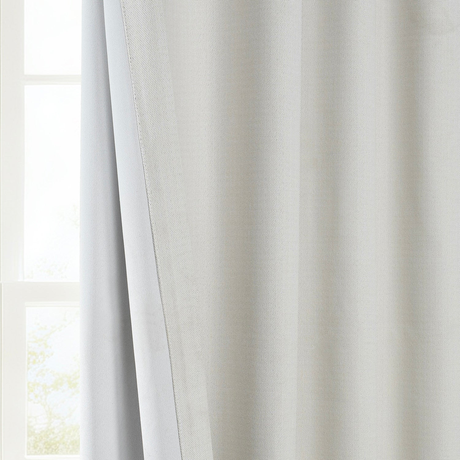 Birch Textured Faux Linen Room Darkening Curtain - Image 5