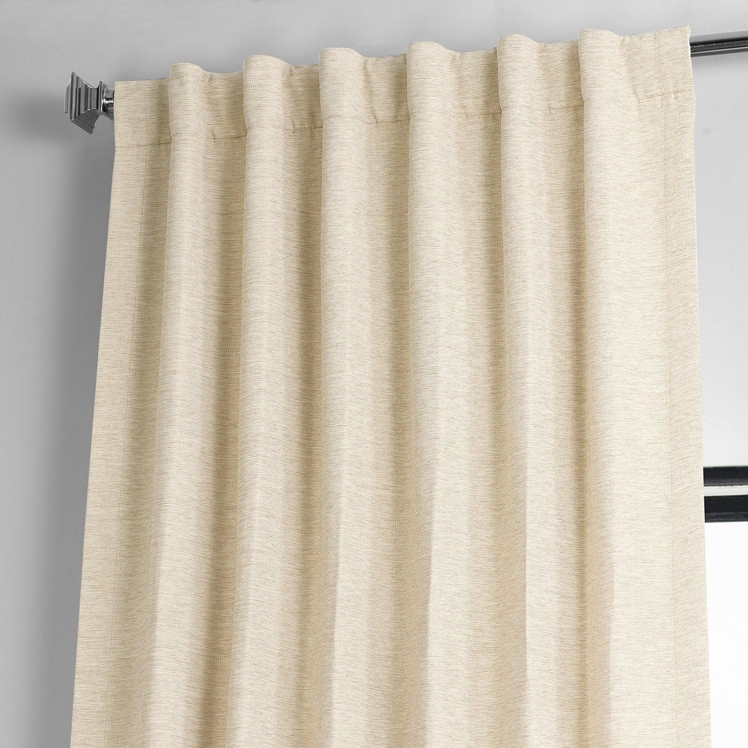 Candlelight Bellino Textured Faux Linen Room Darkening Curtain - Image 3
