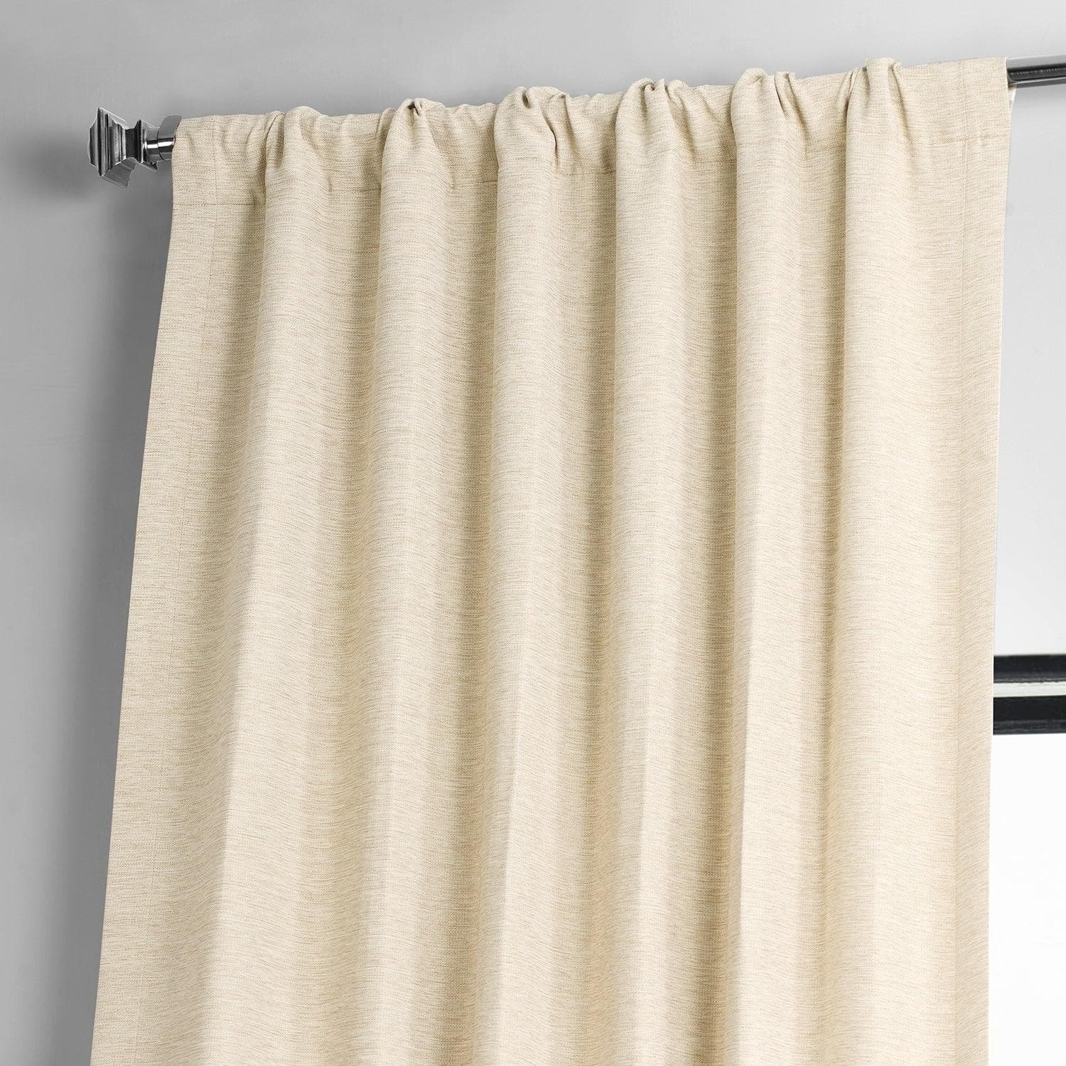 Candlelight Bellino Textured Faux Linen Room Darkening Curtain - Image 4
