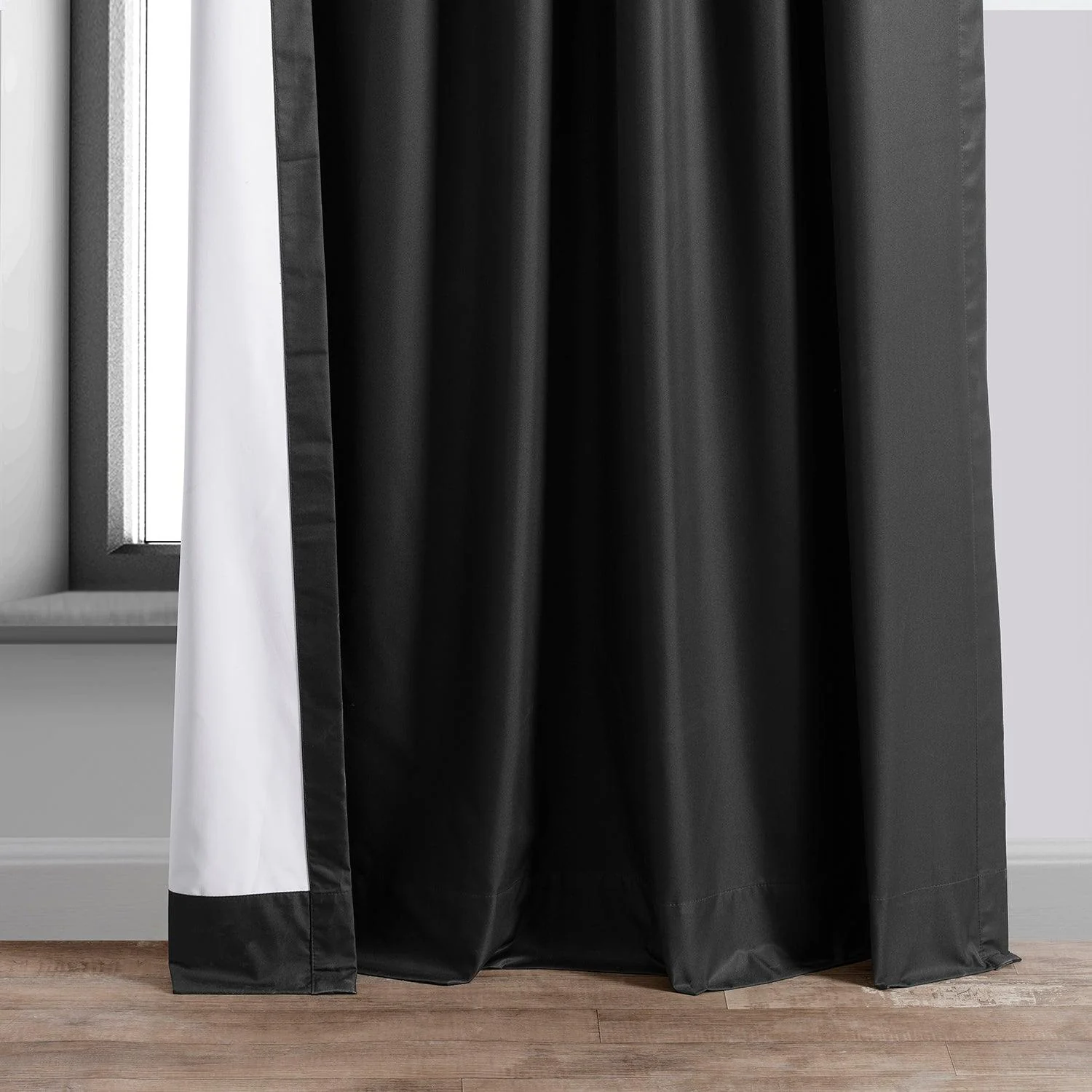 Deep Black Hotel Blackout Curtain - Image 6