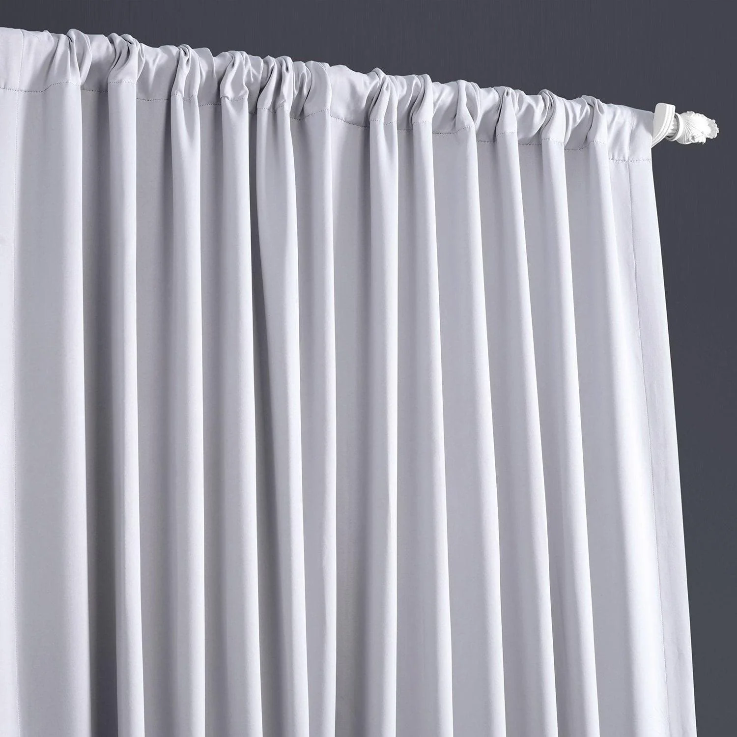Fog Grey Extra Wide Room Darkening Curtain - Image 3