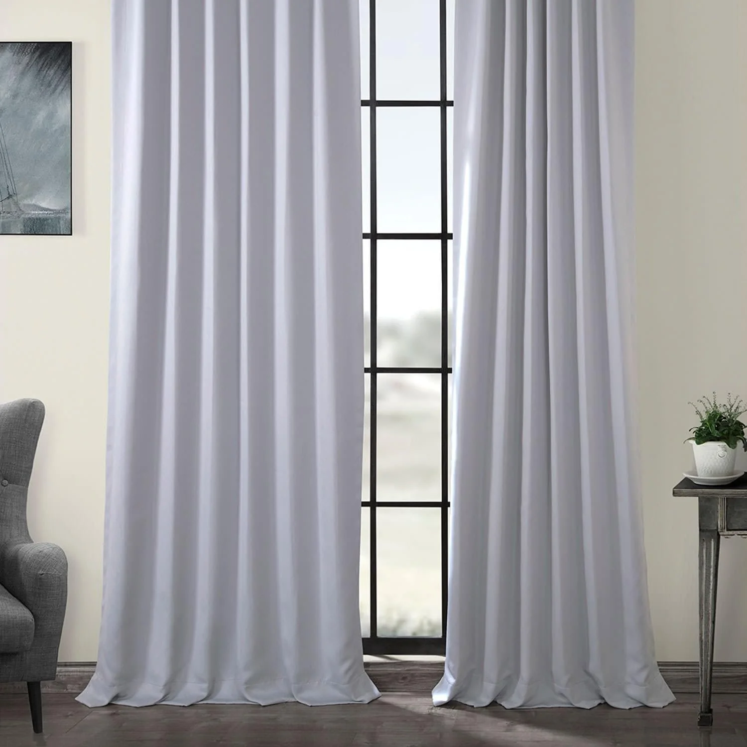 Fog Grey Room Darkening Curtain - Image 6