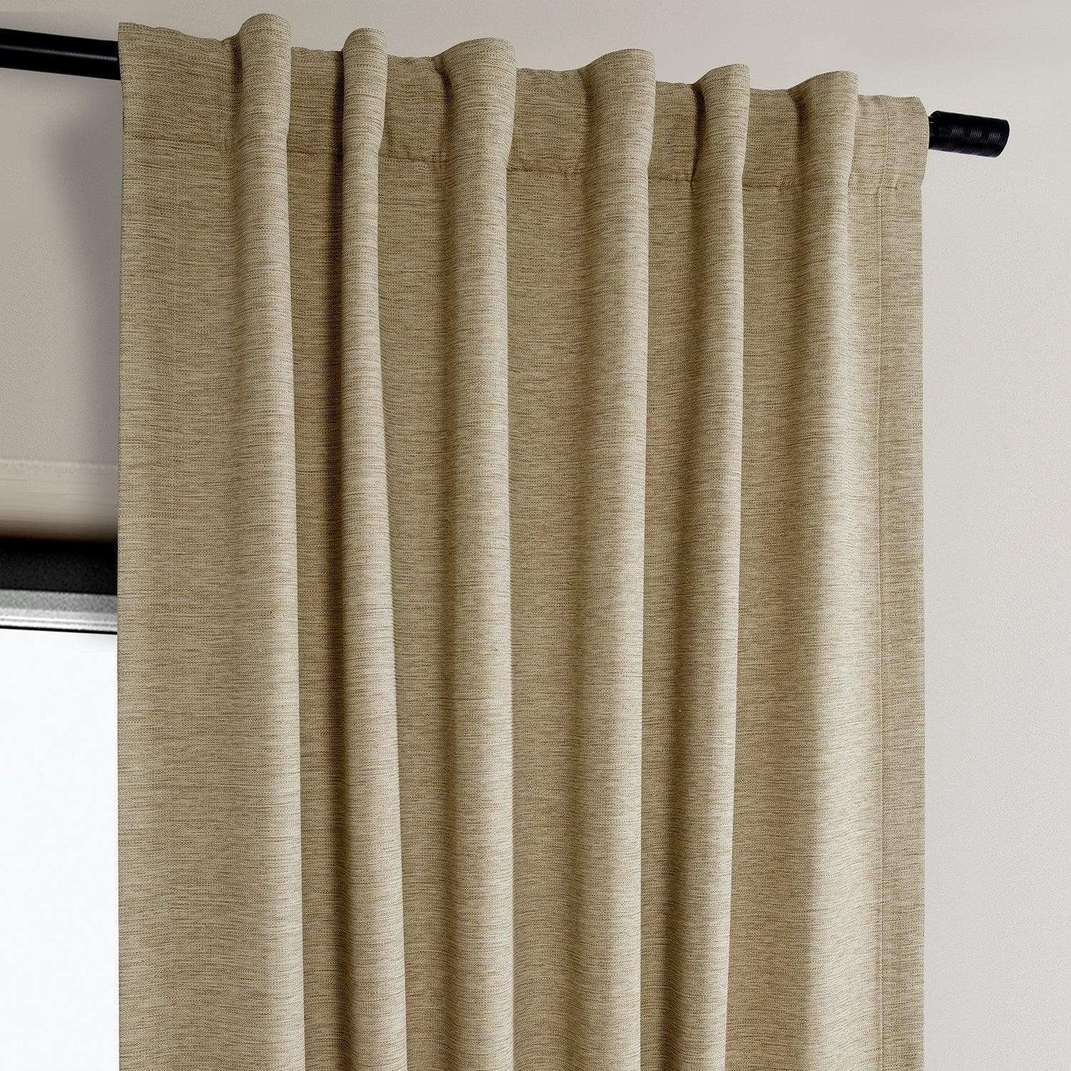 Ginger Bellino Textured Faux Linen Room Darkening Curtain - Image 4