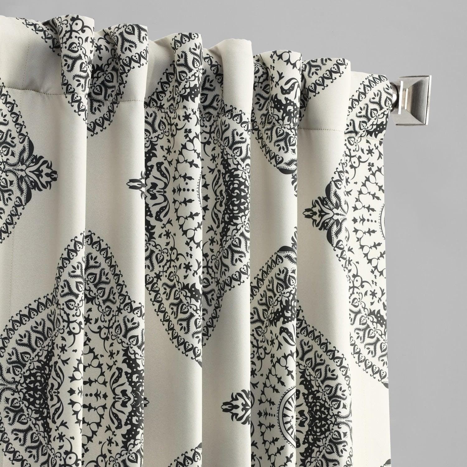 Henna Black Emblem Room Darkening Curtain - Image 3