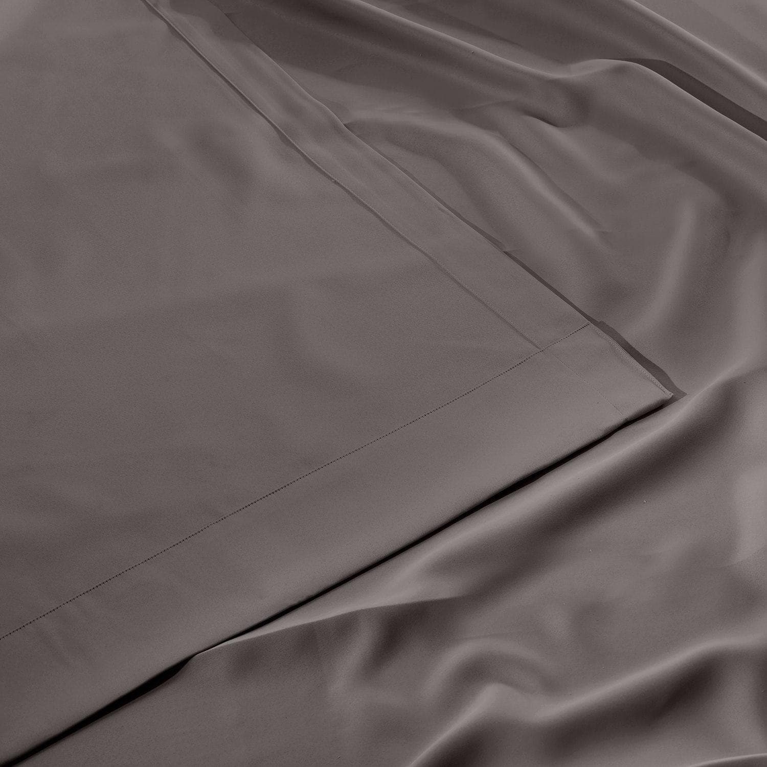 Neutral Grey Extra Wide Grommet Room Darkening Curtain - Image 4