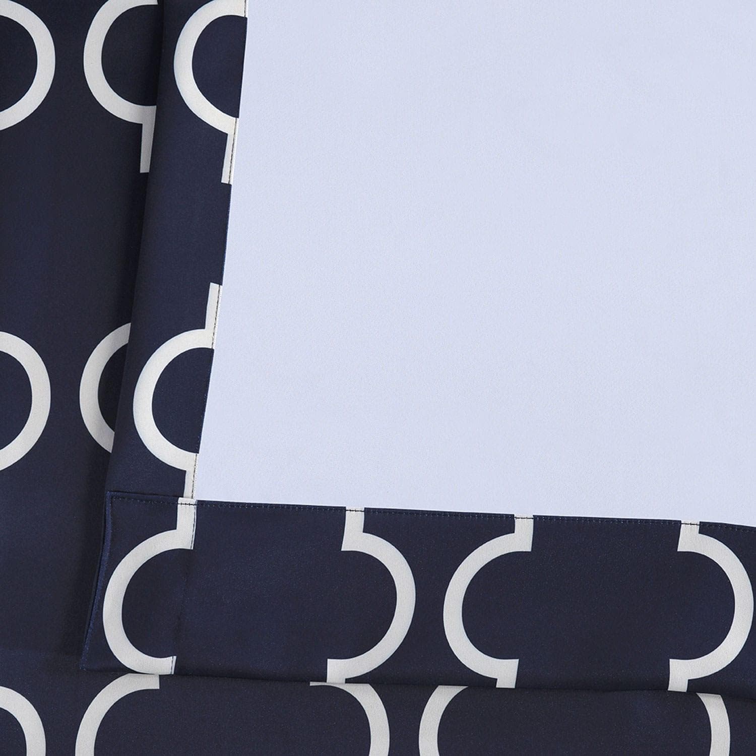 Seville Navy Geometric Room Darkening Curtain - Image 5