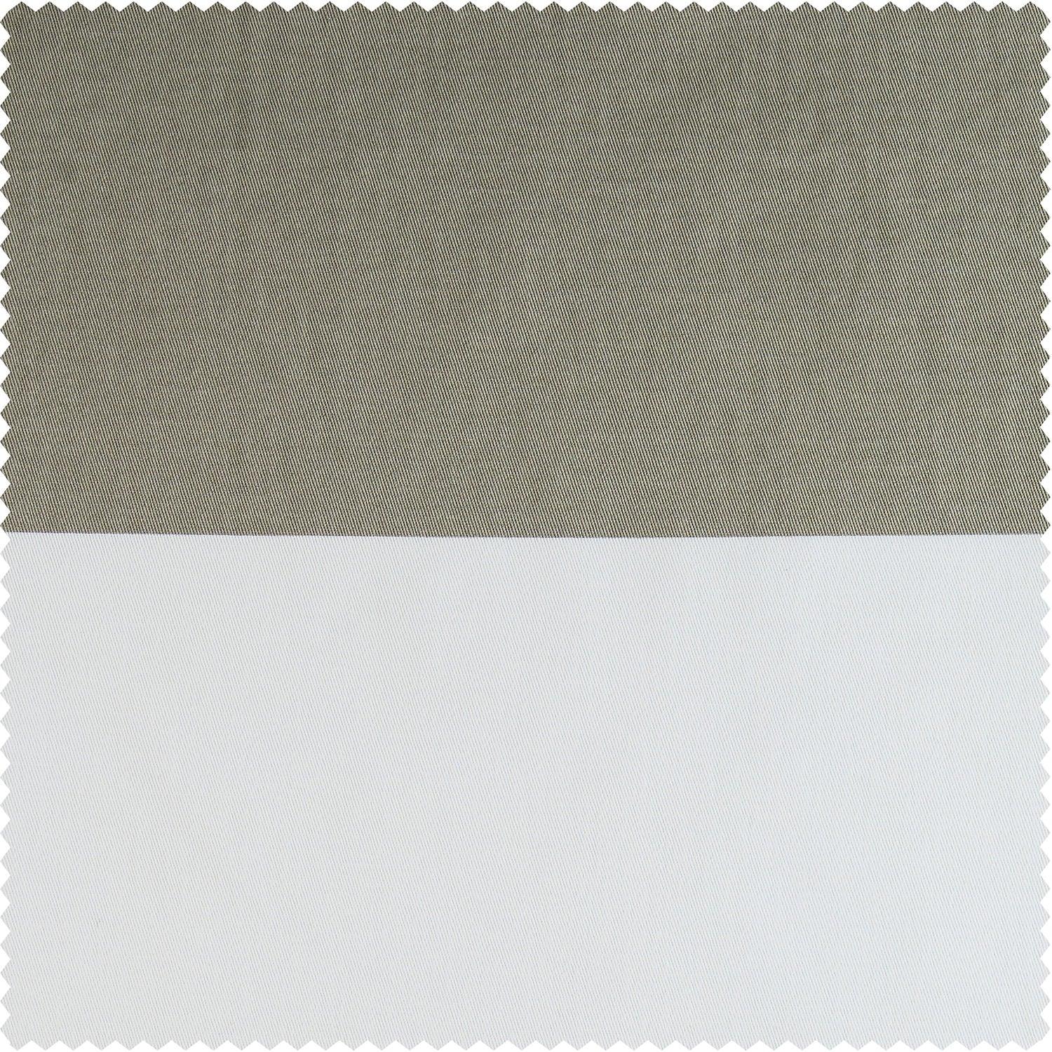 Thunder Tan & Off White Striped Printed Cotton Roman Shade - Image 3