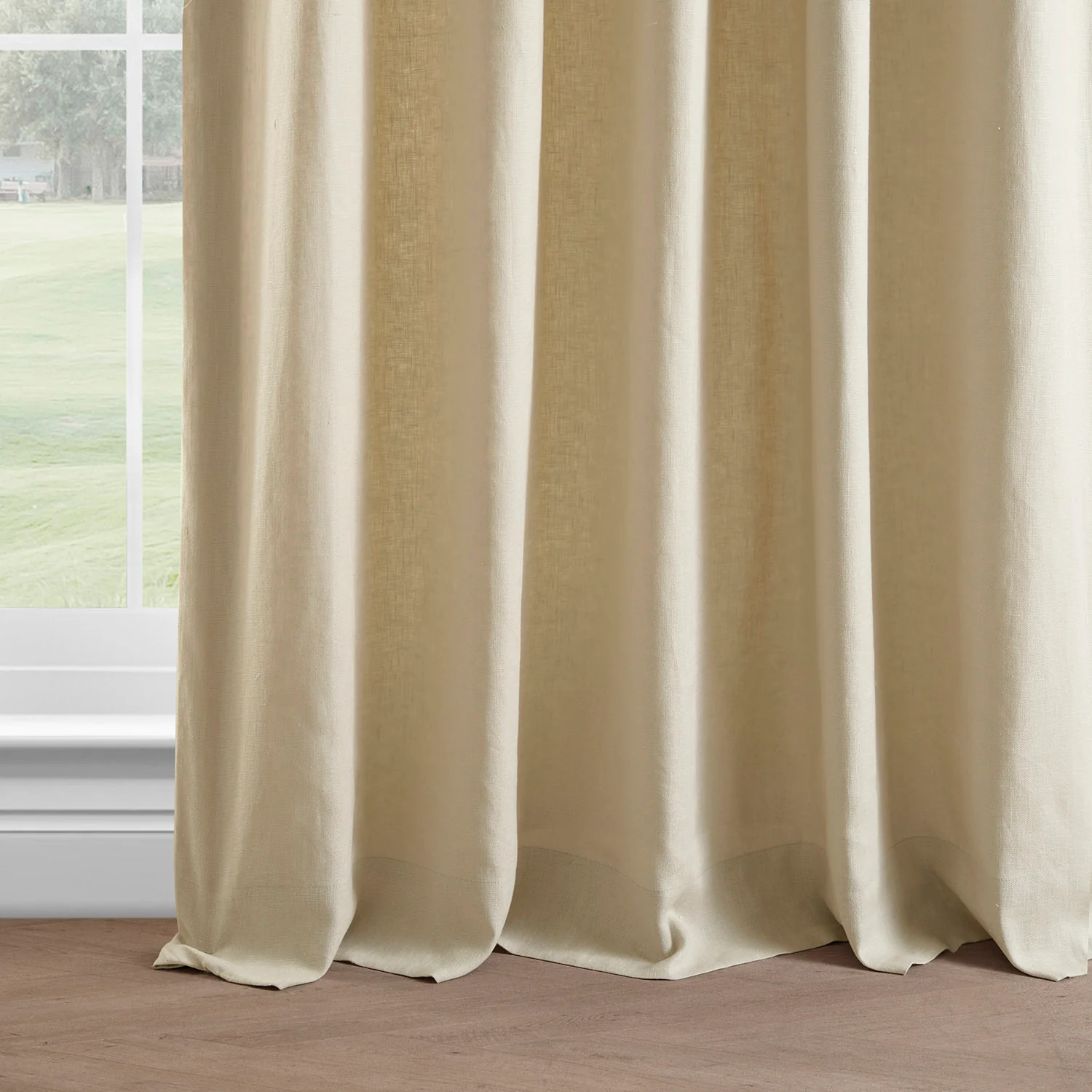 Walnut Beige French Linen Custom Curtain - Image 3