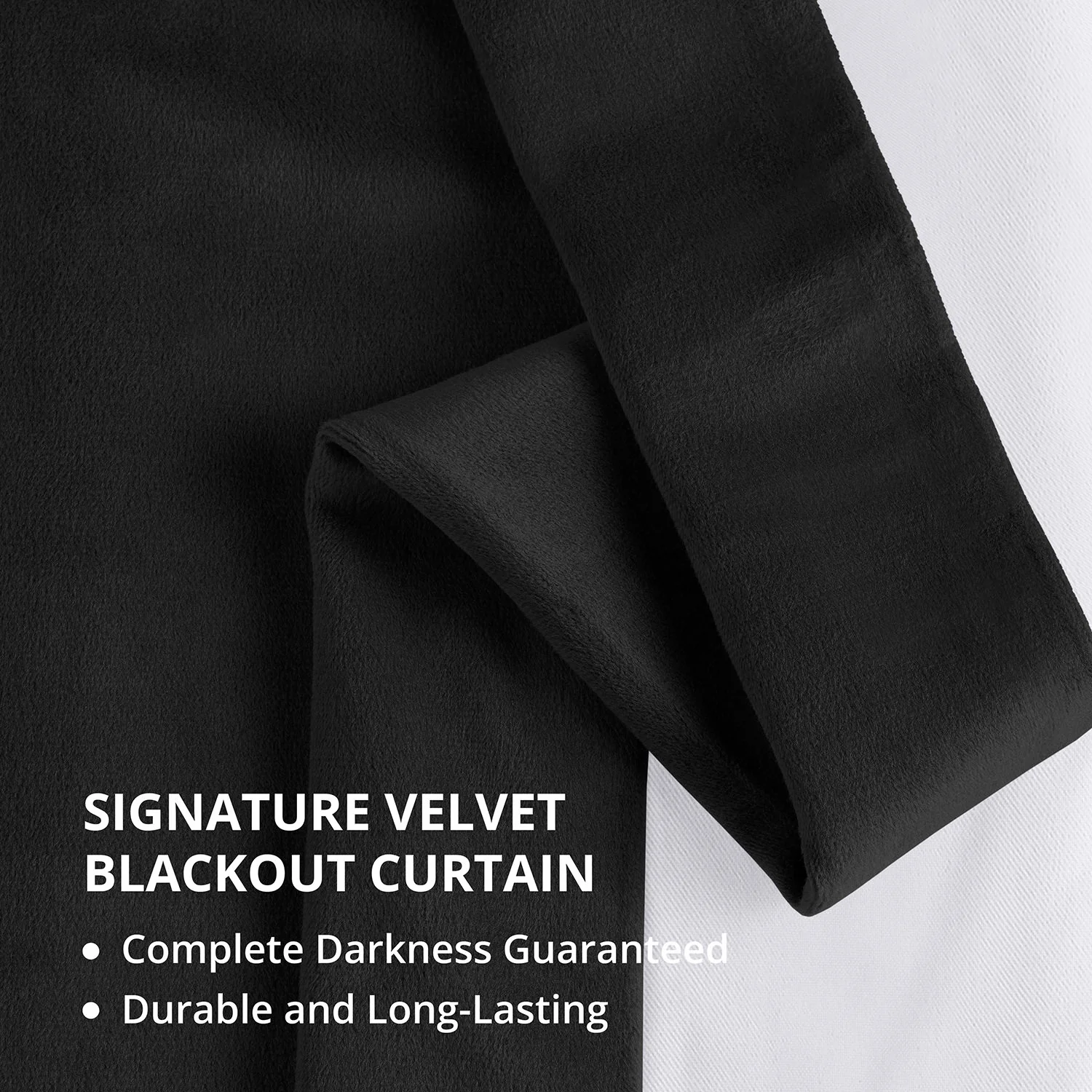 Warm Black Grommet Signature Velvet Blackout Curtain - Image 5